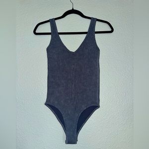 Navy blue body suit. size small. No brand.